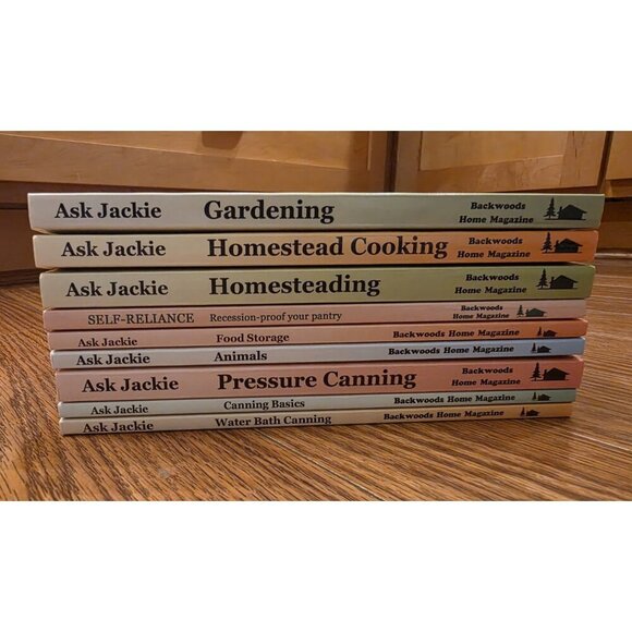 Ask Jackie Series Books Lot of 9 Backwoods Home Homesteading Paperback Books NEW - Picture 4 of 7